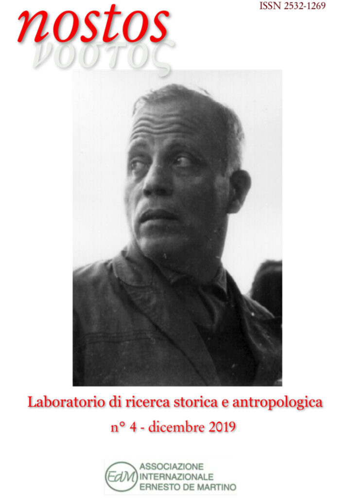 Copertina della rivista Nostos, n. 4, 2019